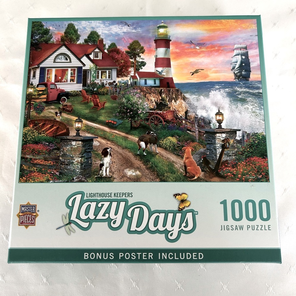 MasterPieces Lighthouse Keepers Lazy Days 1000 Piece Puzzle